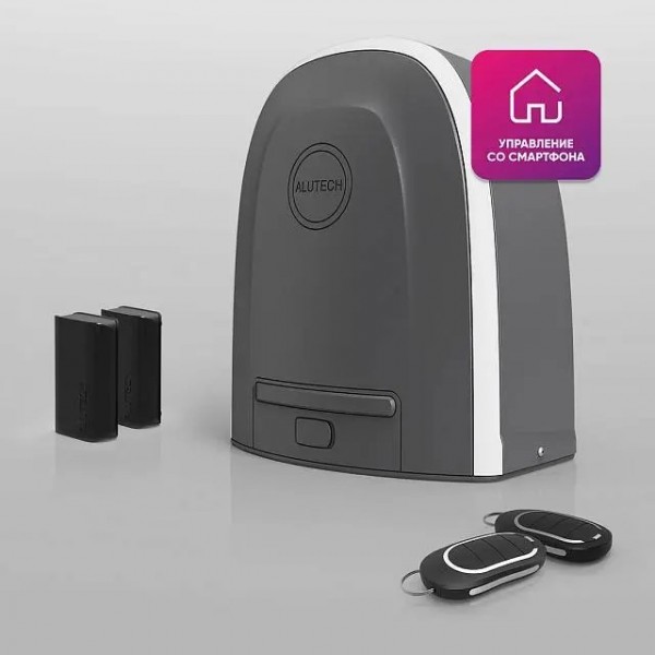 Умный привод для откатных ворот ALUTECH Roteo RTO-1000MKIT-Sm + проводные фотоэлементы LM-L + Wi-fi модуль WM-Sm Умный привод для откатных ворот ALUTECH Roteo RTO-1000MKIT-Sm + проводные фотоэлементы LM-L + Wi-fi модуль WM-Sm