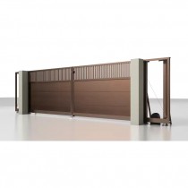 Откатные въездные ворота ALUTECH Prestige 6000×2000 мм