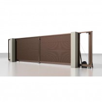 Откатные въездные ворота ALUTECH Prestige 8000×2000 мм