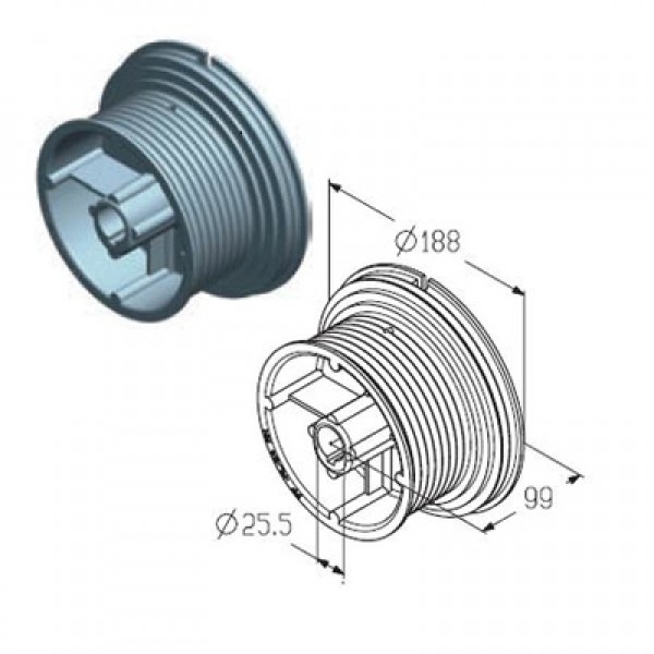 Alutech CD054H барабан Alutech CD054H барабан
