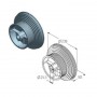 Alutech CD120H барабан Alutech CD120H барабан