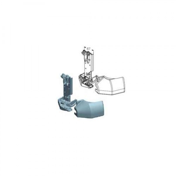 Alutech RBI-40.100R кронштейн роликовый нижний правый Alutech RBI-40.100R кронштейн роликовый нижний правый