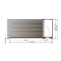 Откатные ворота Alutech 4000x2460 мм. Откатные ворота Alutech 4000x2460 мм.
